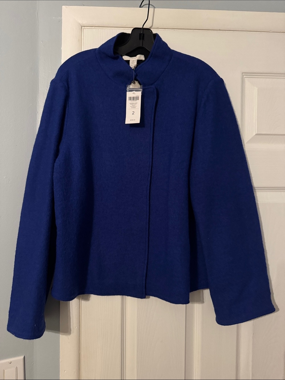 Chico's Cobalt Blue Zip-Front Blazer